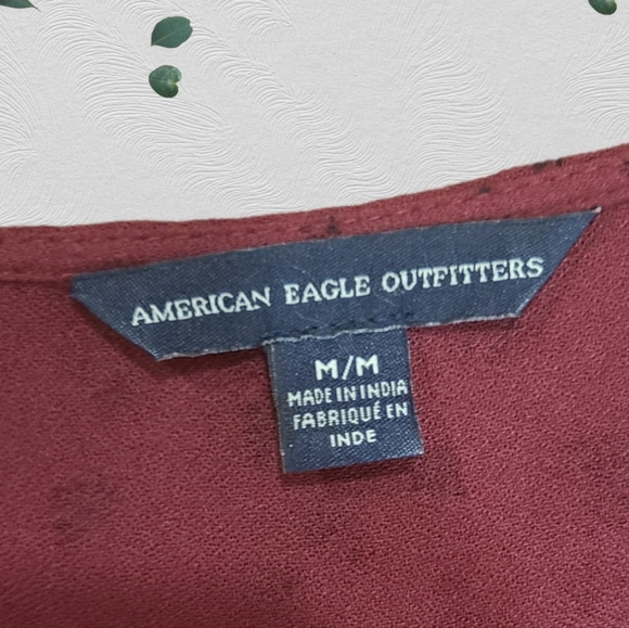 American Eagle Outfitters 3/4 Sleeve Button Down Romper Size Medium - Picture 5 of 7